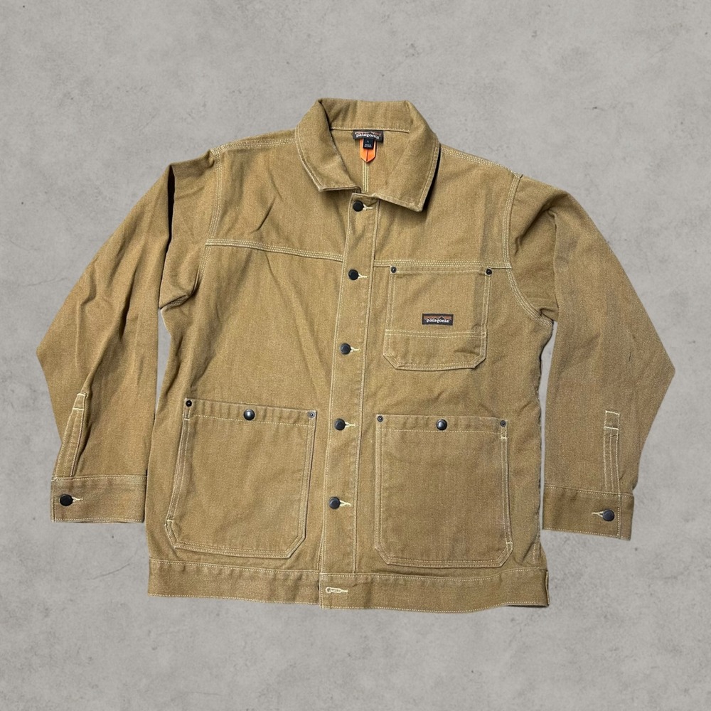 Patagonia Iron Forge Hemp Canvas Ranch Jacket Mens Large Brown 27825 Chore Barn
